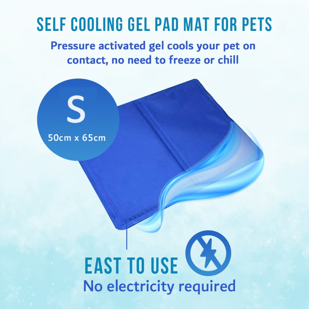 Goofy Tails Pressure Activated Cooling Mat for Dogs and Cats (Blue) image 2