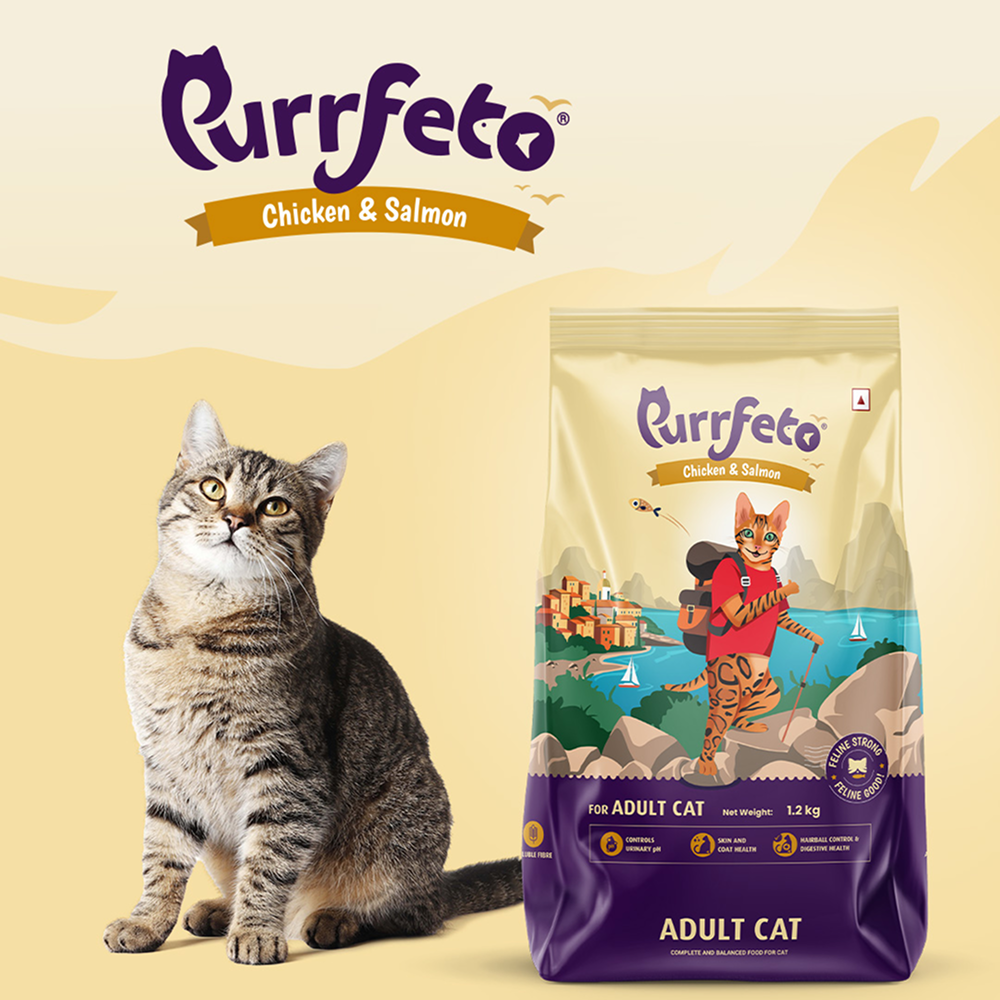 Purrfeto Chicken and Salmon Adult Cat Dry Food image 7
