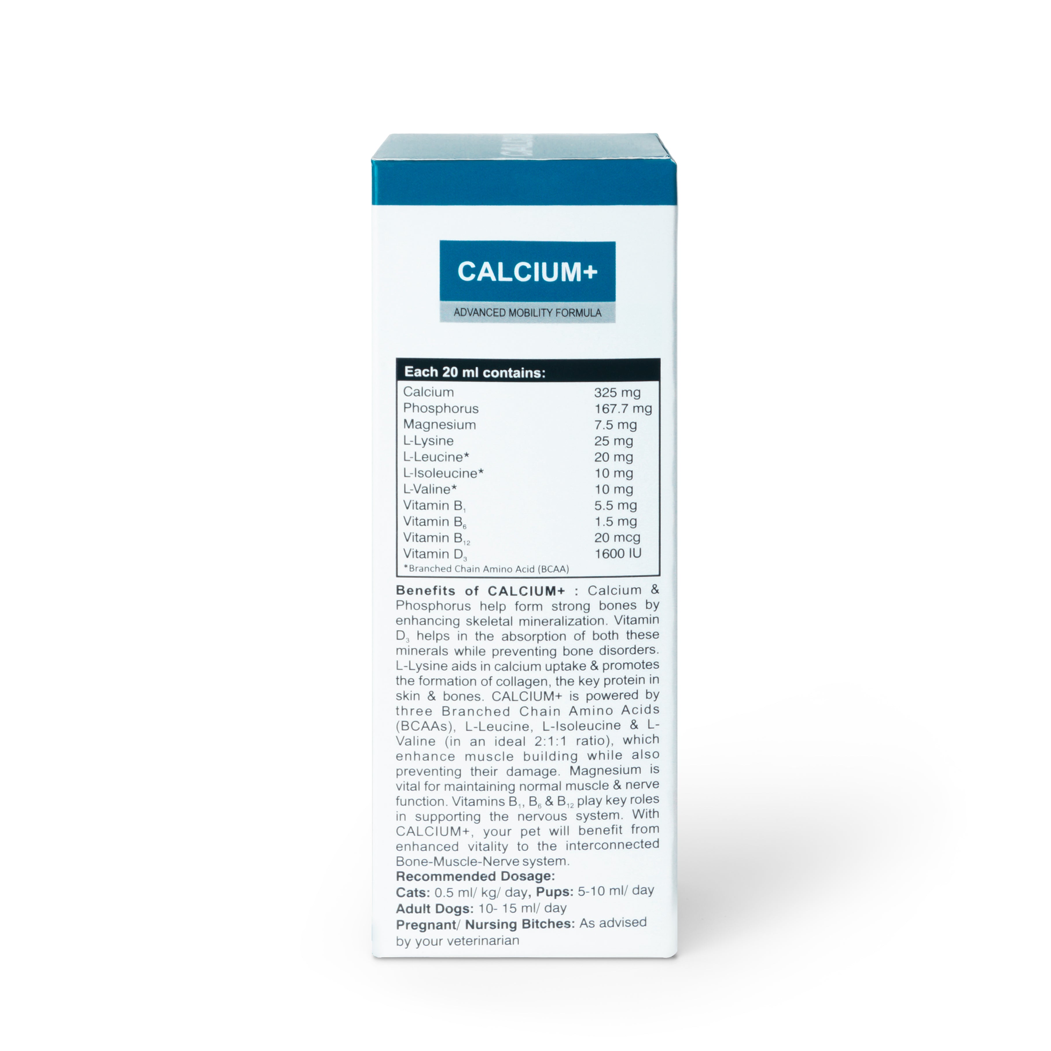 Pet360 Calcium+ Advanced Mobility Formula Syrup for Dogs & Cats image 2