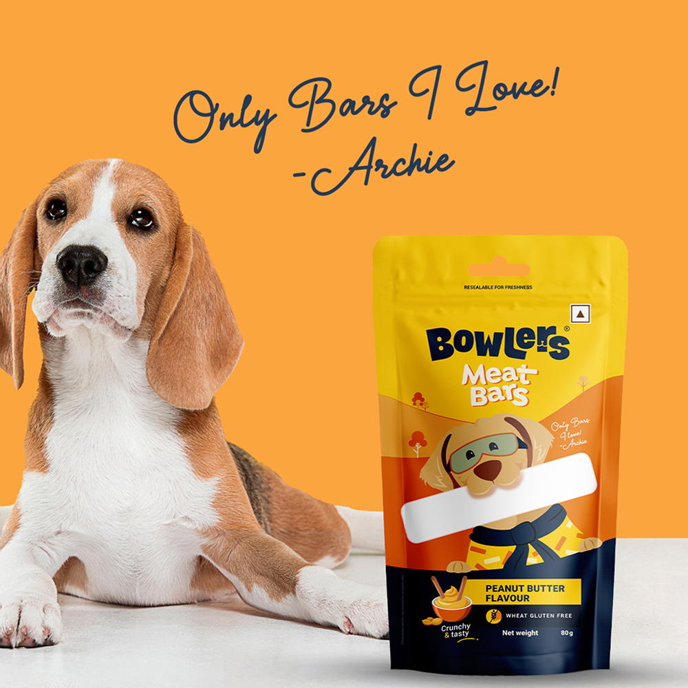 Bowlers Peanut Butter Flavour Meat Bars Dog Treats image 7