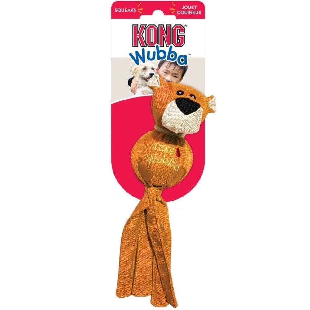Kong Wubba Friends Plush Squeaky Toy for Dogs (Grey) image 4