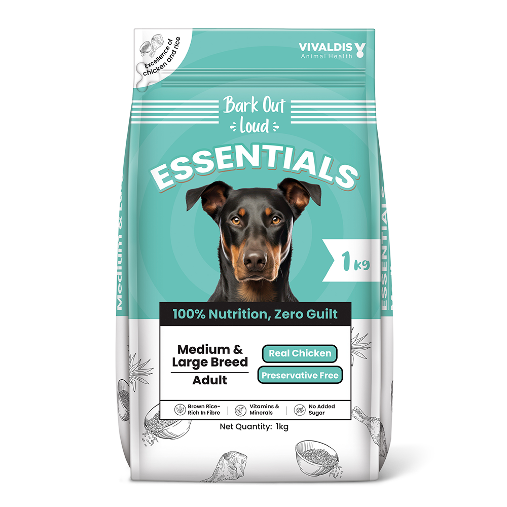 Bark Out Loud Essentials Real Chicken Medium and Large Breed Adult Dog Dry Food image 6