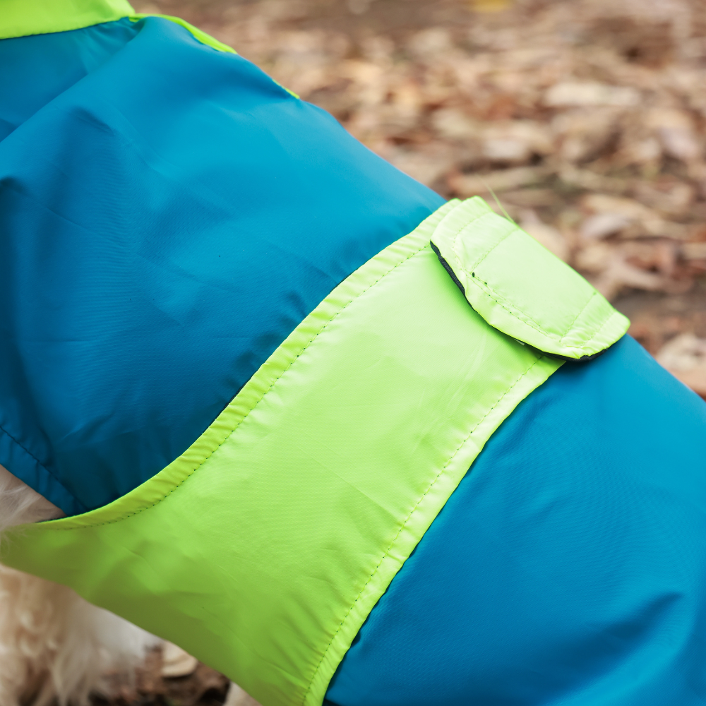 Pet Set Go Splash Waterproof Raincoat for Dogs (Neon Blue) image 5