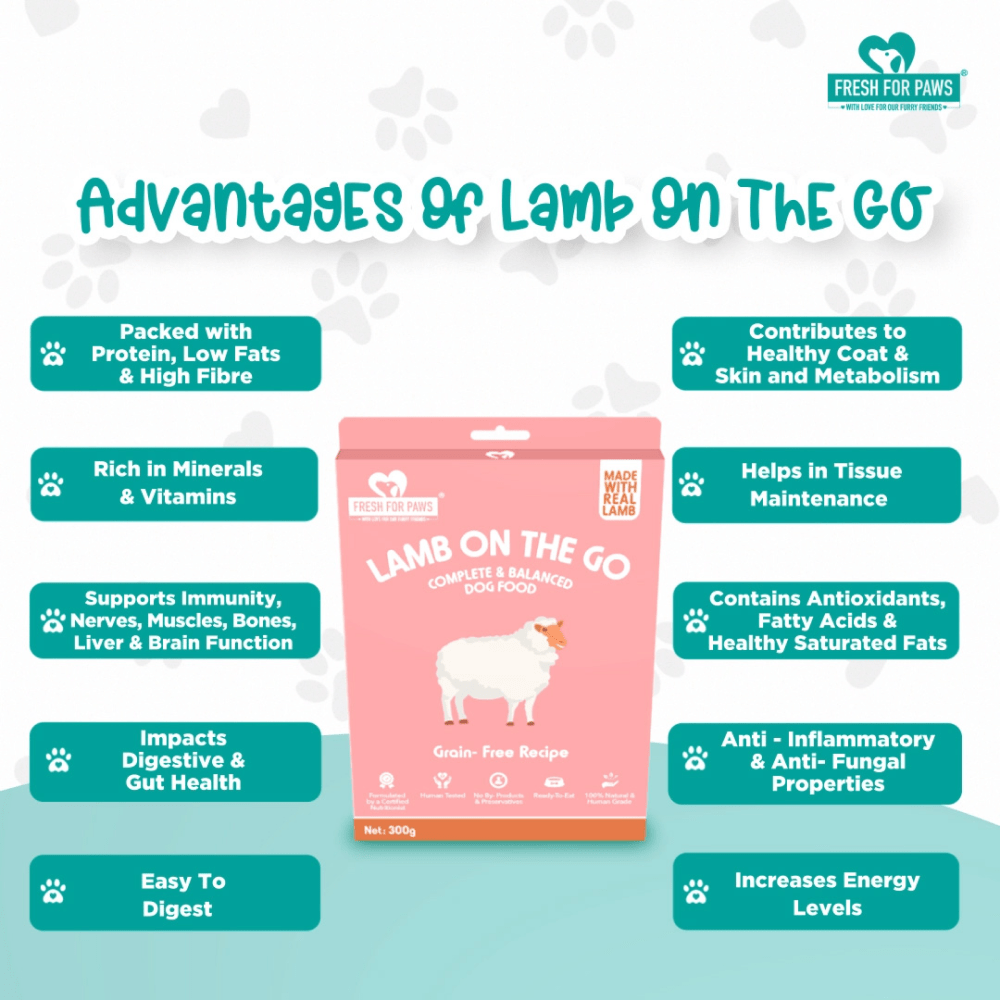 Fresh For Paws Lamb On The Go Dog Wet Food (300g) image 5