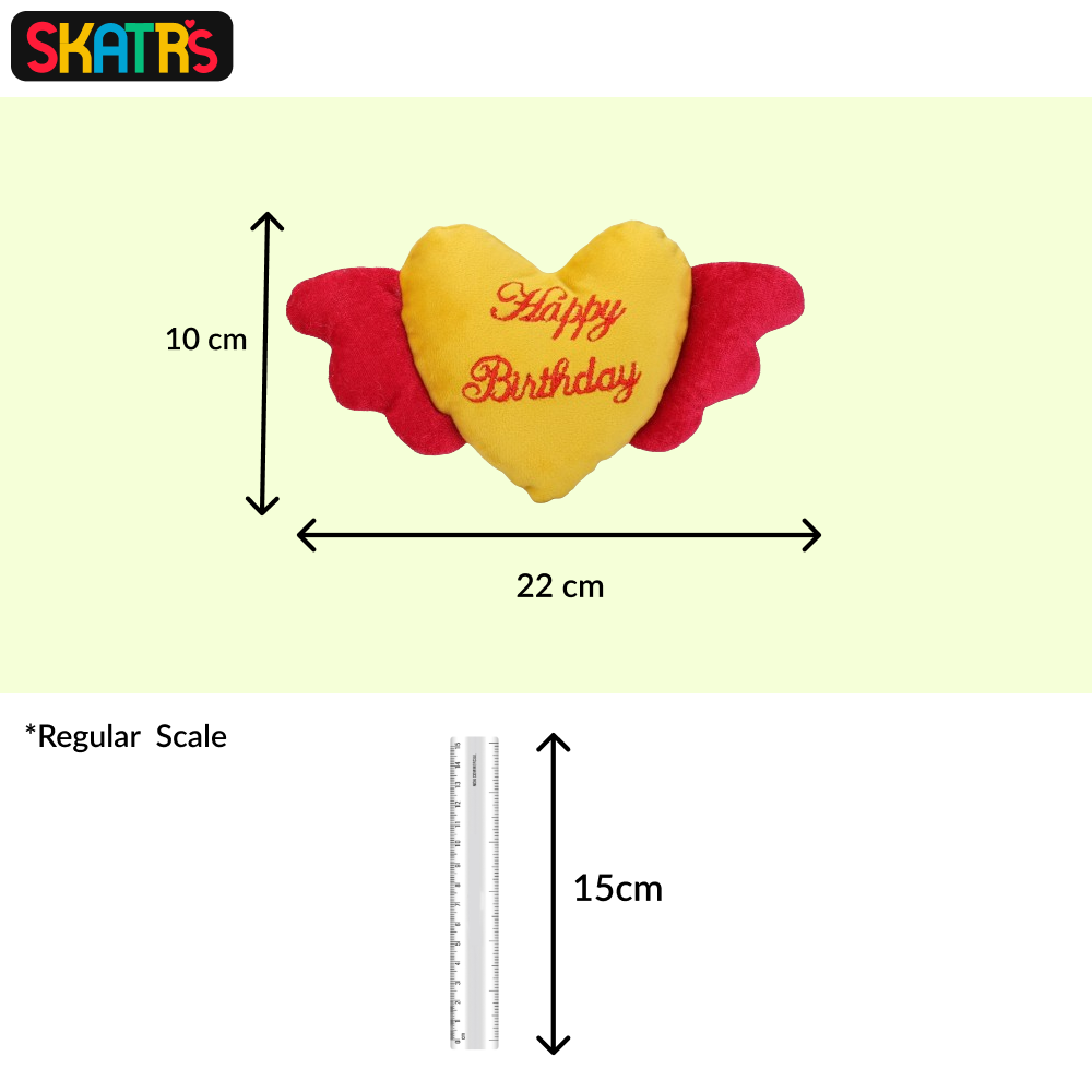 Skatrs Birthday Heart Plush Toy for Dogs and Cats image 2