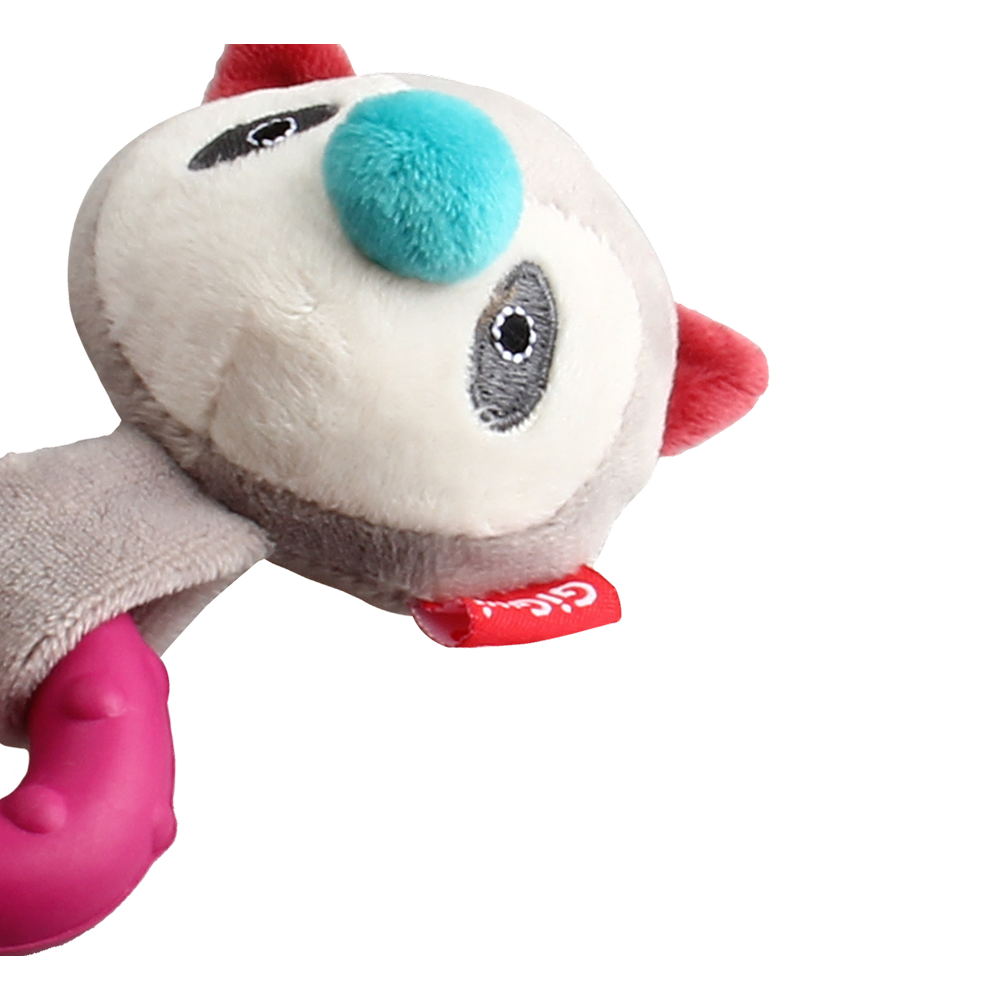 GiGwi Suppa Puppa Ring Raccoon Toy for Dogs (Pink) image 3