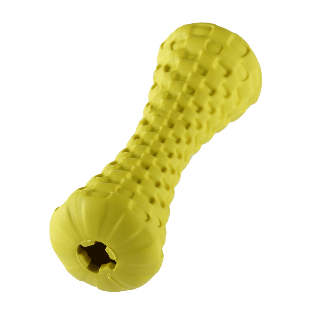 Goofy Tails Dumbbell Treat Dispensing Interactive Toys for Dogs | For Medium Chewers (Yellow) image 4