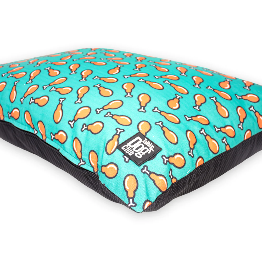 Talking Dog Club Love them Chicken Legs Pillow Bed for Dogs and Cats (Green) image 5