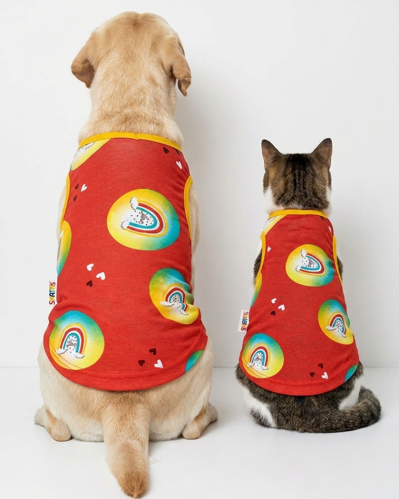 Skatrs Boho Rainbow T-Shirt for Dogs and Cats image 4