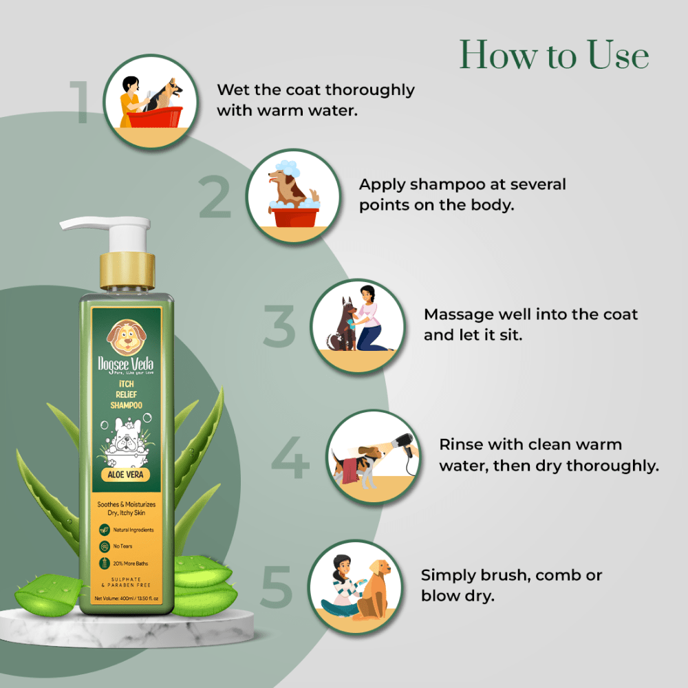 Dogsee Veda ITCH RELIEF Aloe Vera Shampoo for Dogs (200ml) image 8