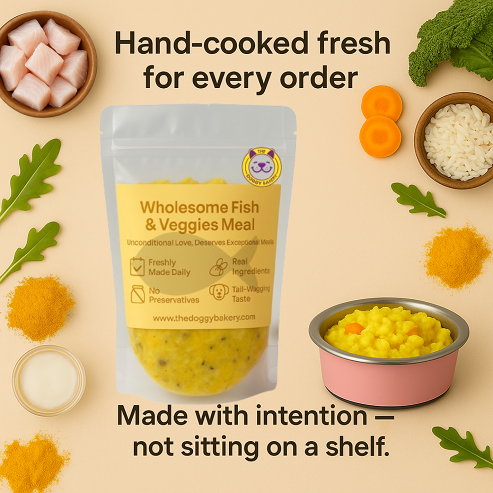 The Doggy Bakery Chicken, Mutton, Fish, Paneer and Veggies Home Meal Combo for Dogs image 8