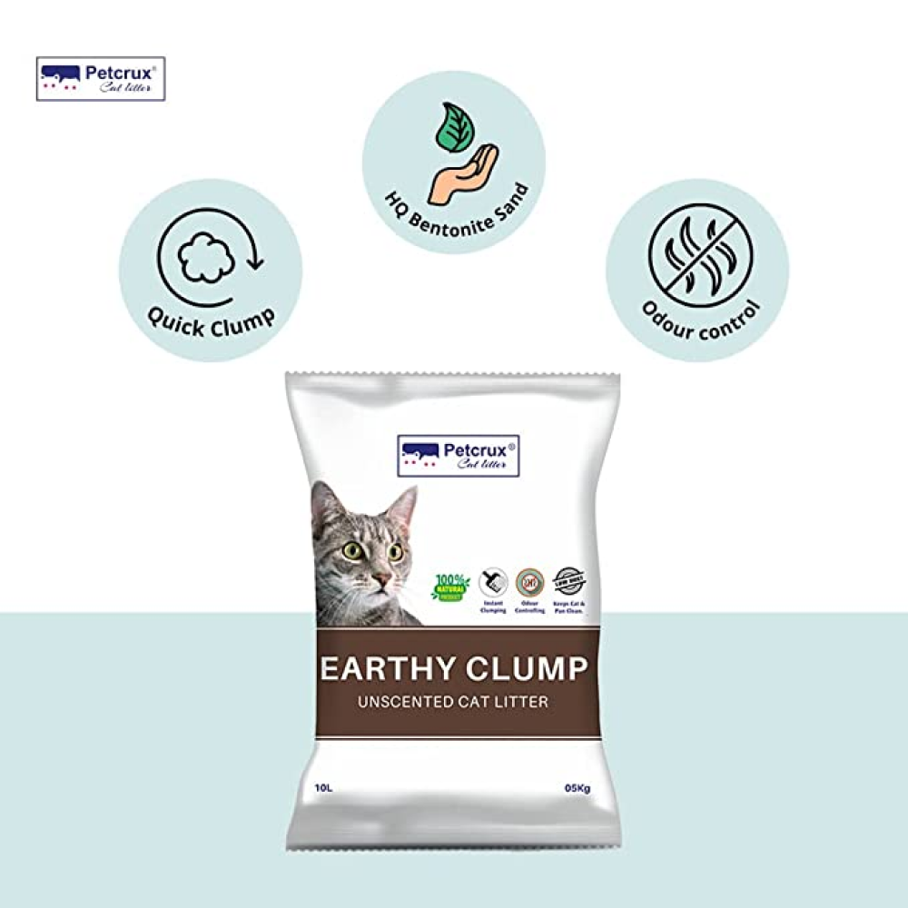 Petcrux Earthy Clump Unscented Cat Litter image 4