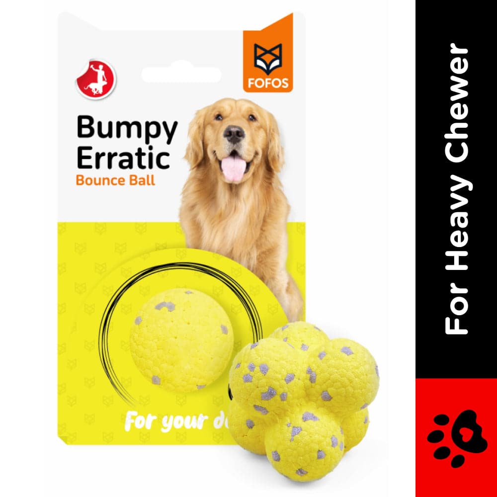 Barkbutler x Fofos Ultra Durable Ball Toy for Dogs (Yellow) image 2
