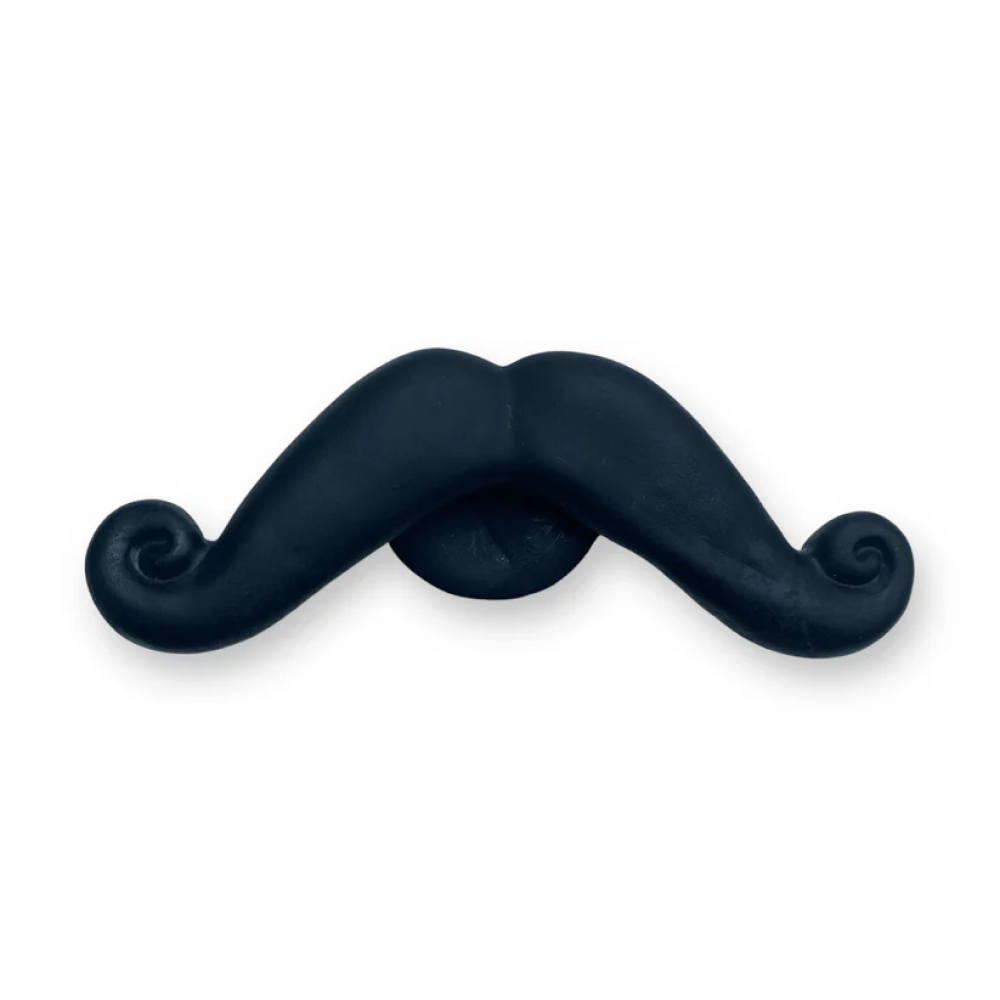 Talking Dog Club Moustache Squeaky Toy for Dogs (Black) image 1