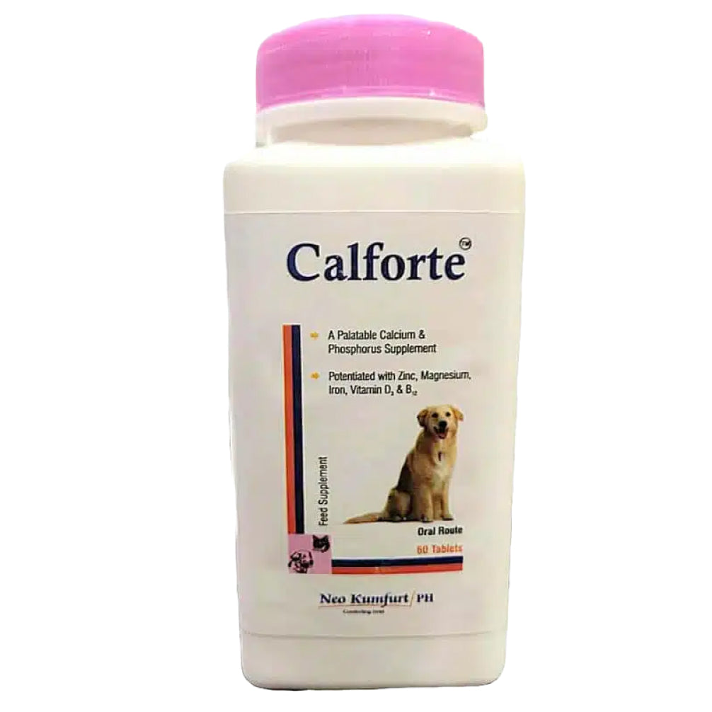 Neo Kumfurt Calforte Chew Calcium Supplement for Dogs and Cats (50 tablets) image 2