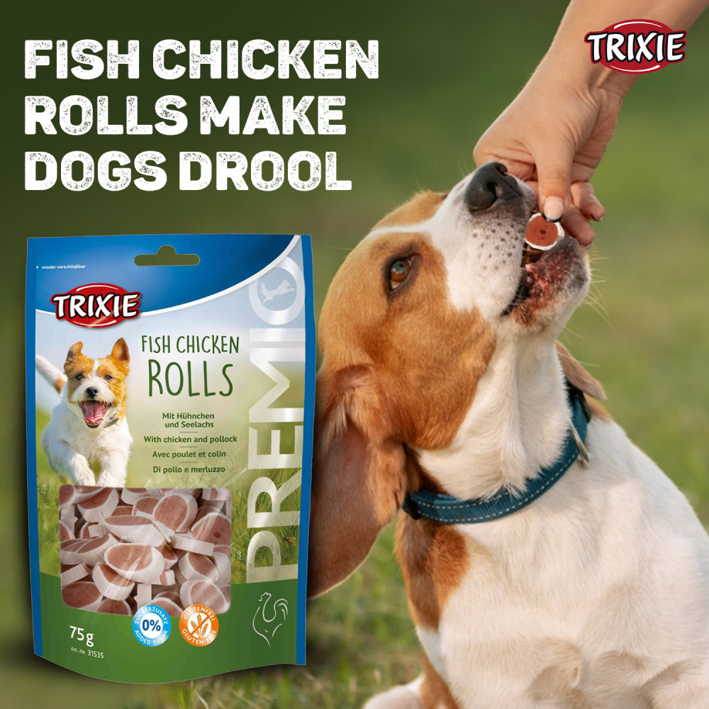 Trixie Premio Fish and Chicken Rolls Dog Treats image 6