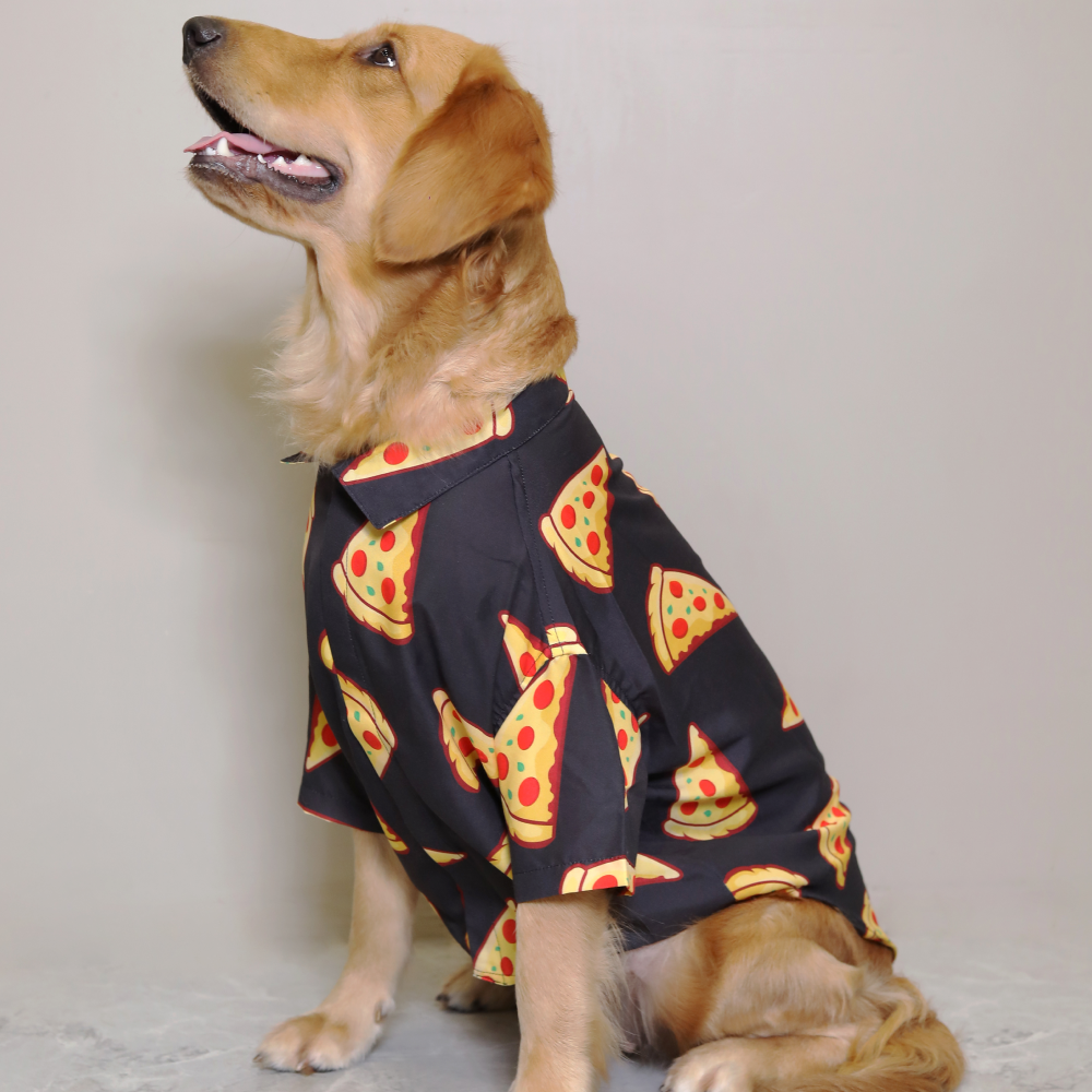 15buttons Pizza Party Shirt for Dogs
