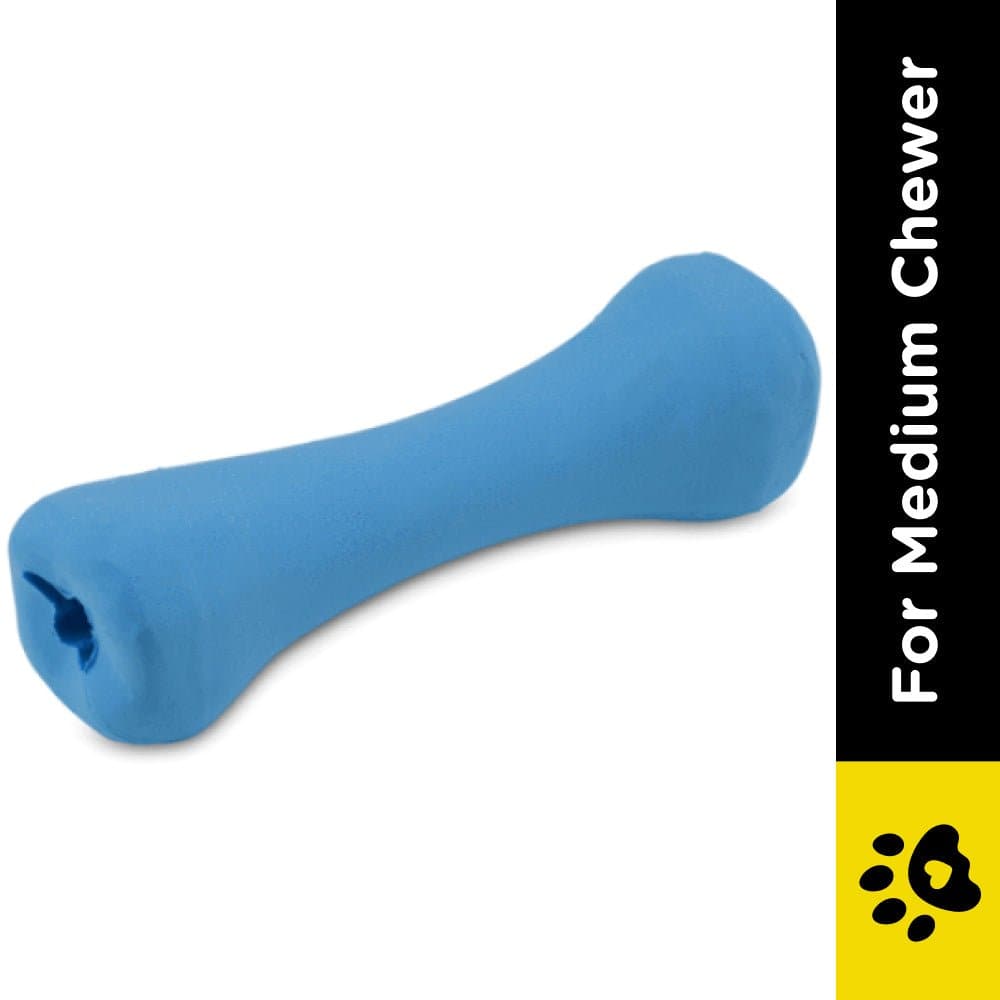 Beco Natural Rubber Bone Toy for Dogs (Blue) image 2