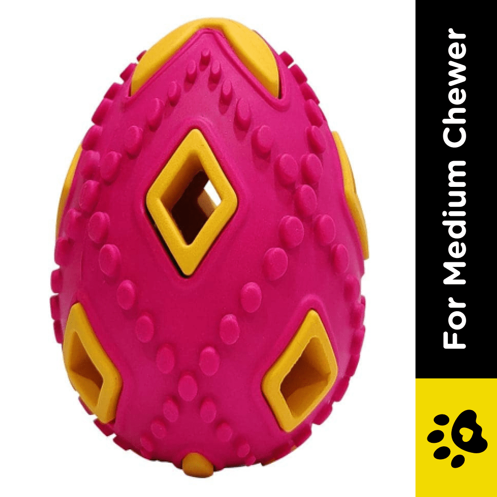 Pawsindia Egg Bell Toy for Dogs (Pink) image 2