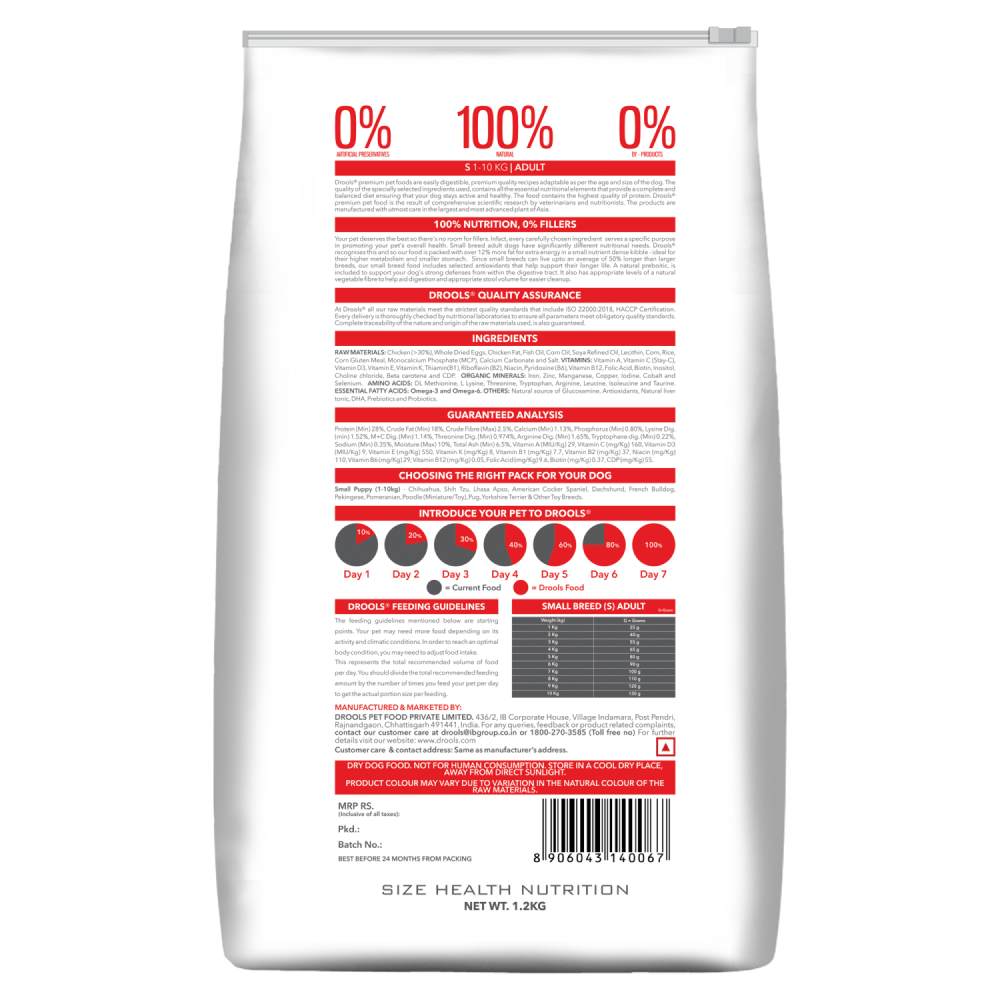 Drools Premium Small Breed Adult Dog Dry Food image 2