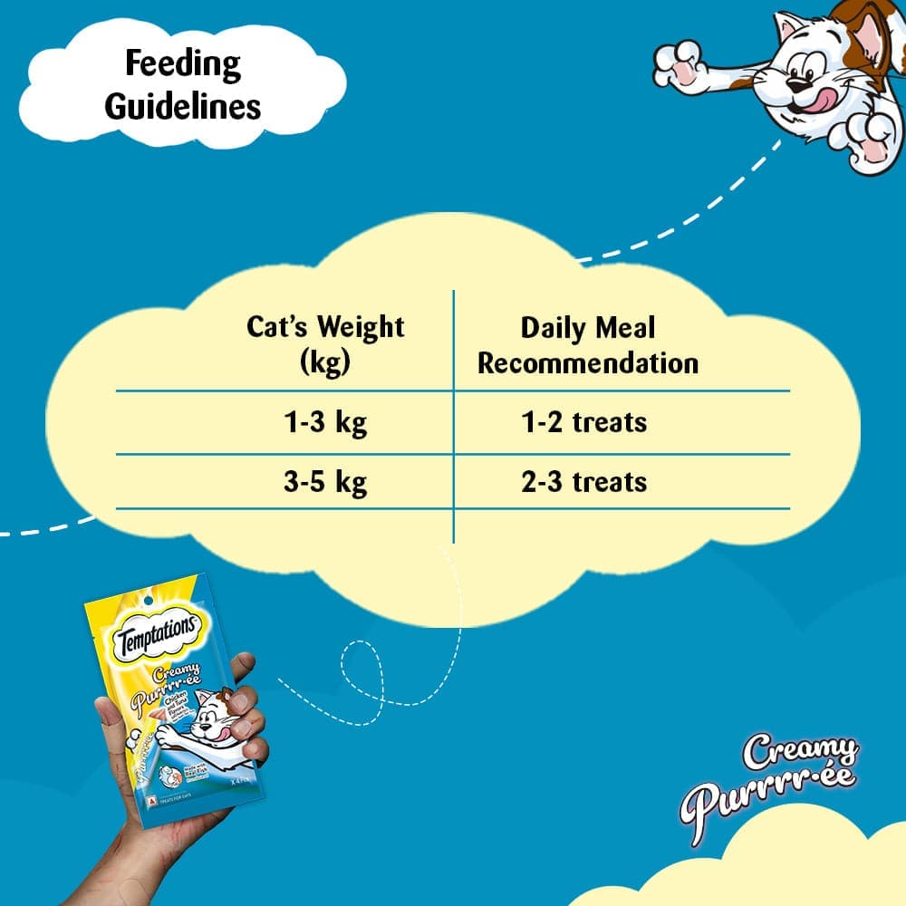 Temptations Creamy Purrrr ee Chicken & Tuna Treats and Fofos Flapping Owl Chirping Interactive Toy for Cats Combo image 2
