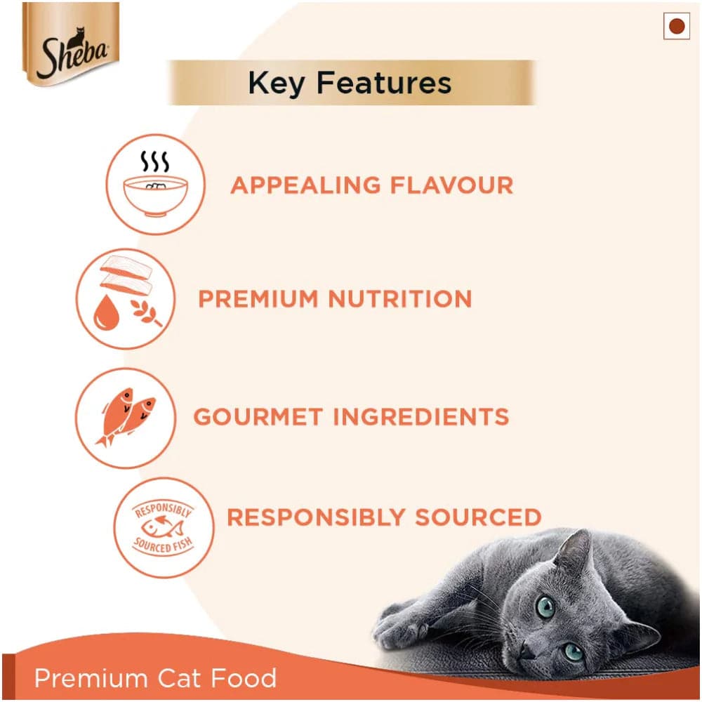 Sheba Fish with Sasami and Skipjack & Salmon Fish Mix Cat Wet Food Combo image 9