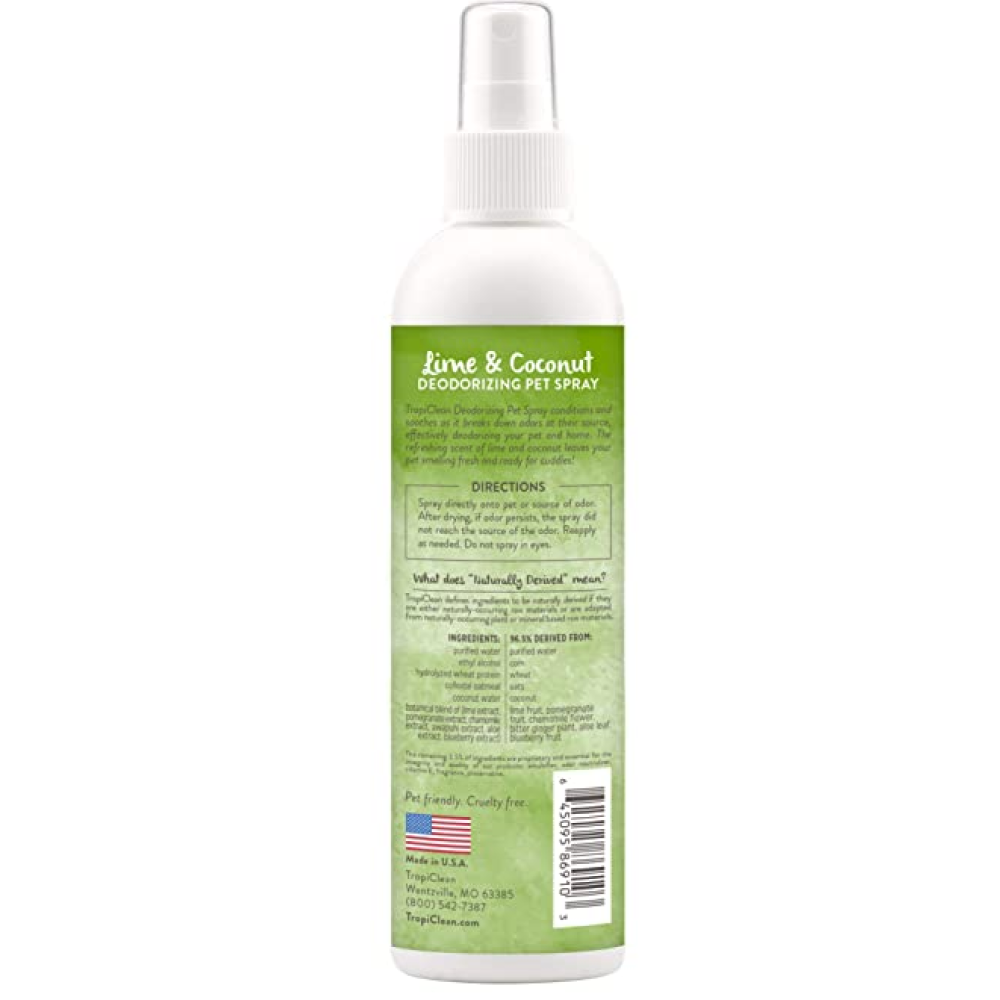 Tropiclean Lime & Coconut Deodorizing Pet Spray for Dogs and Cats image 2