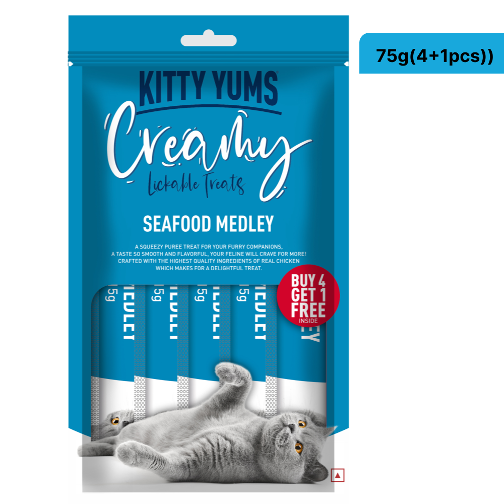 Kitty Yums Seafood Medley Creamy Cat Treat image 5