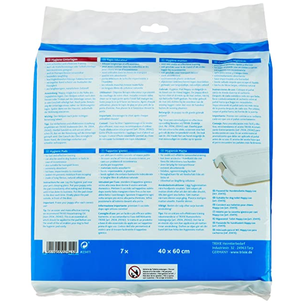 Trixie Nappy Activated Carbon Pads for Puppies (60x60cm) image 2