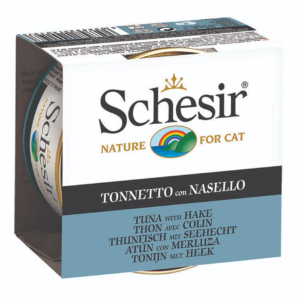 Schesir Tuna Whole Meat with Hake in Jelly Cat Wet Food