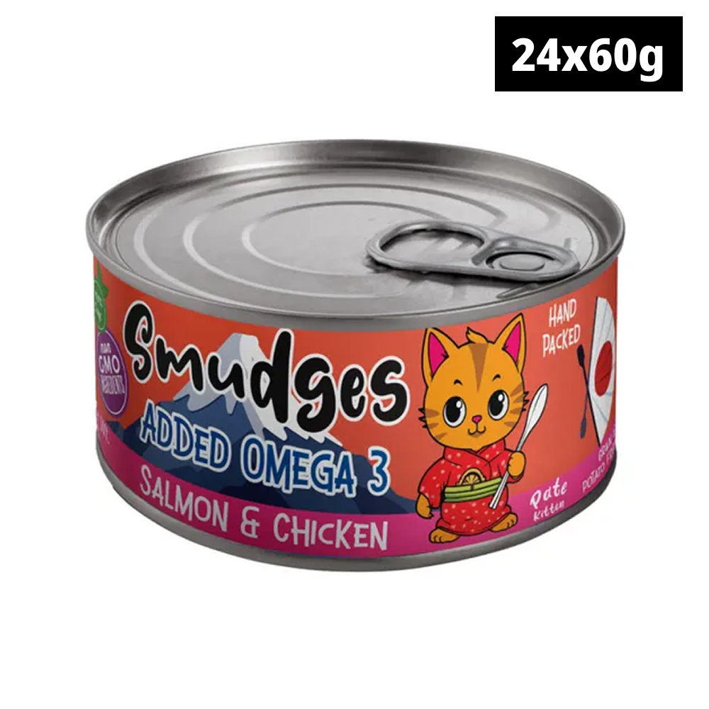 Smudges Salmon Pate Mixed with Shredded Chicken Kitten Wet Food image 4