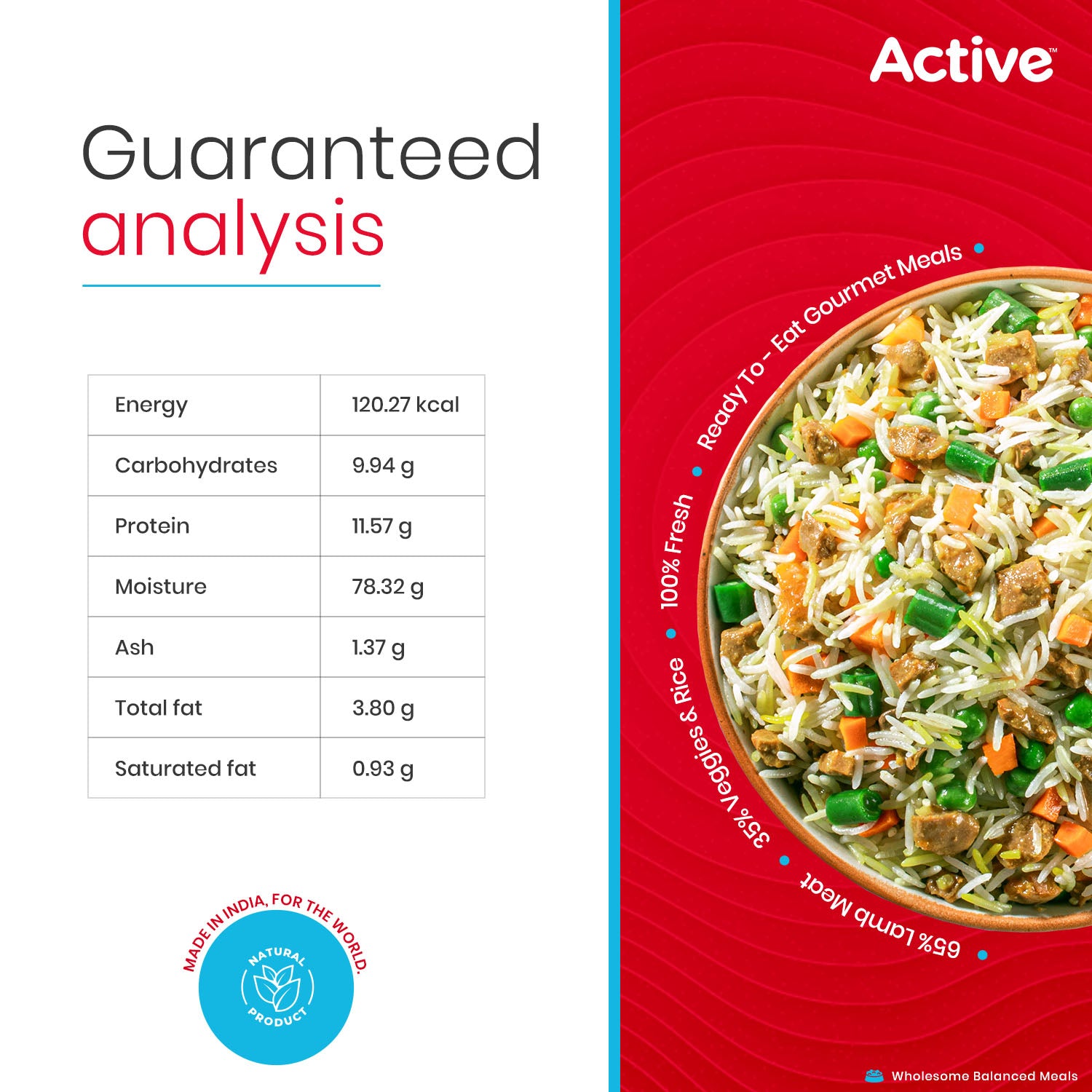 Active Mutton Biryani Fresh Food for Dogs (Buy 1 Get 1) image 5