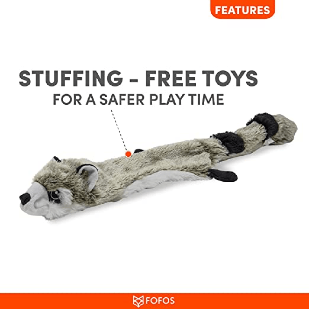 Barkbutler x Fofos Skinneez Raccoon Toy for Dogs image 4
