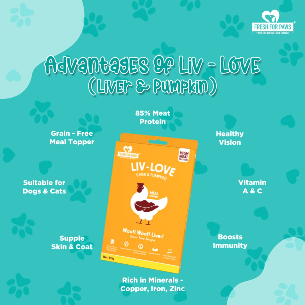 Fresh For Paws Chicken Liver & Pumpkin Liv Love Supplement for Dogs image 3