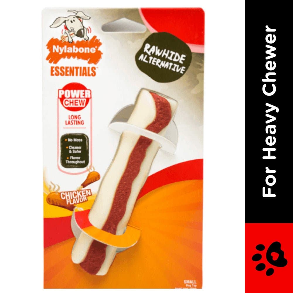 Nylabone Chicken Flavor Nature Inspired Rawhide Roll Power Chew Toy for Dogs image 2