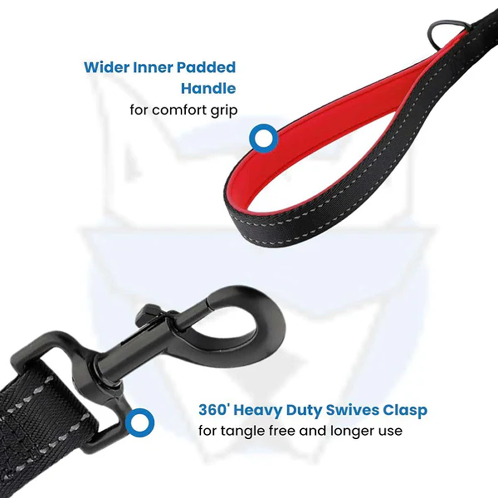 Hank Leash Design for Heavy Puller Dogs (Red) image 4
