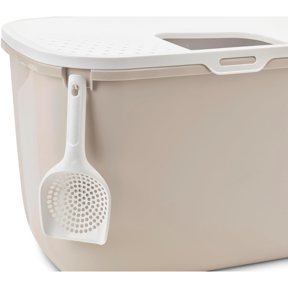 Savic Hop In Modern Litter Tray Box for Cats (Mocha) image 3