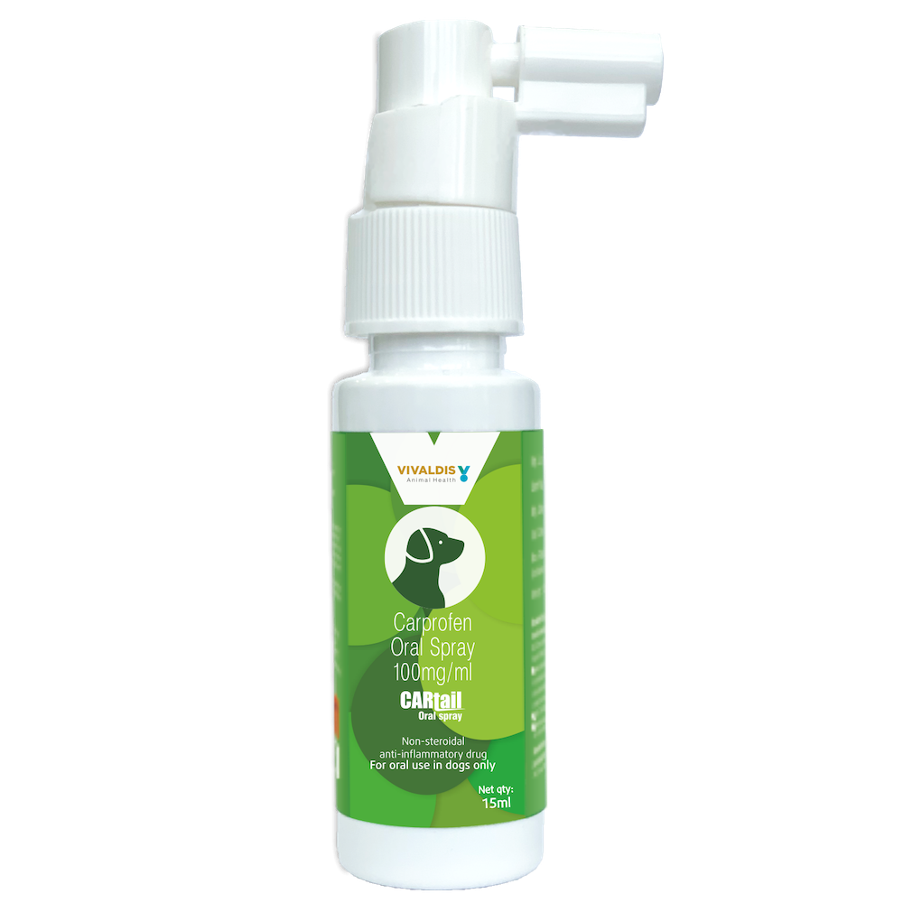 Vivaldis Cartail (Carprofen) Oral Spray for Dogs (15ml) image 2