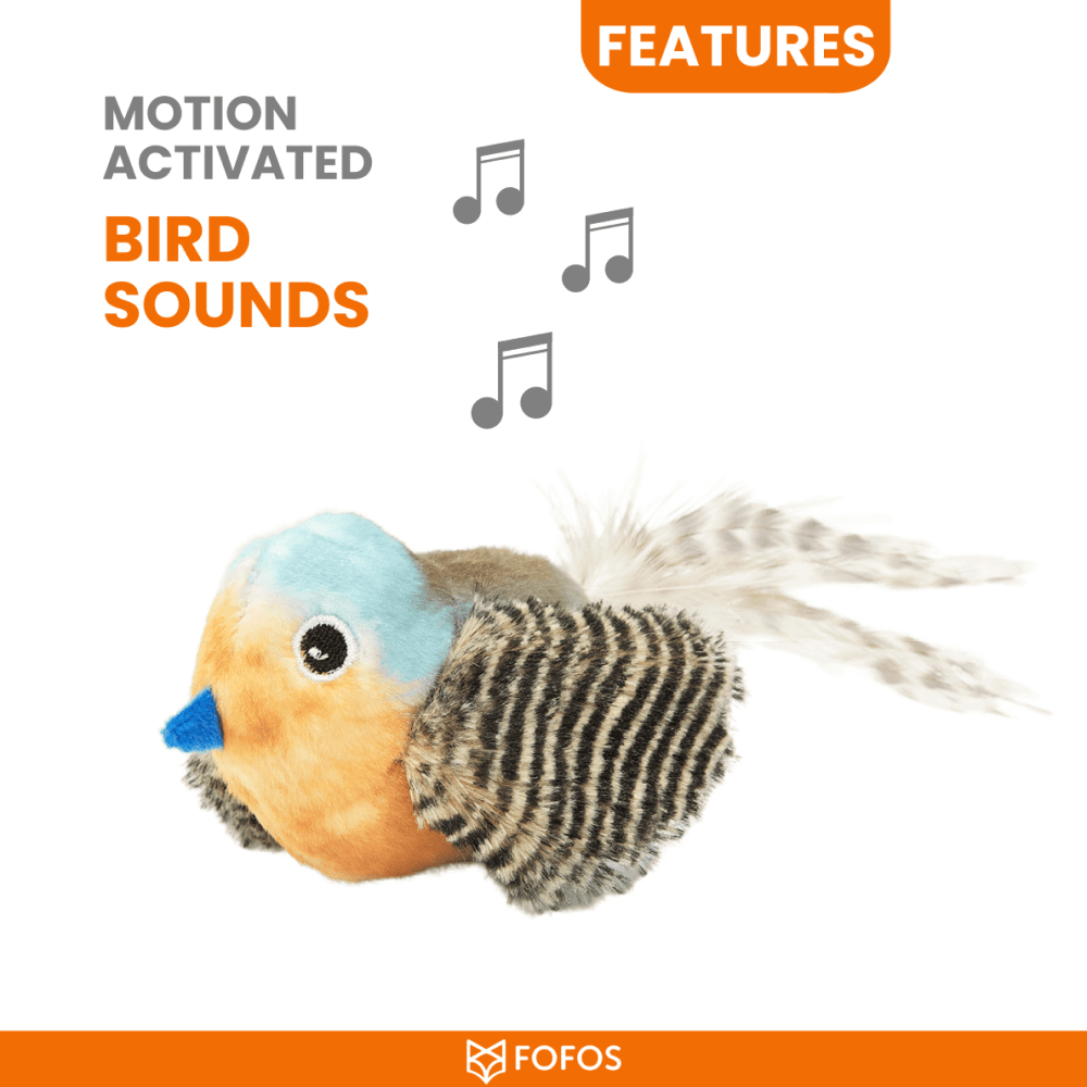 Barkbutler x Fofos Blue Bird with Catnip Balls Interactive Toy for Cats image 5