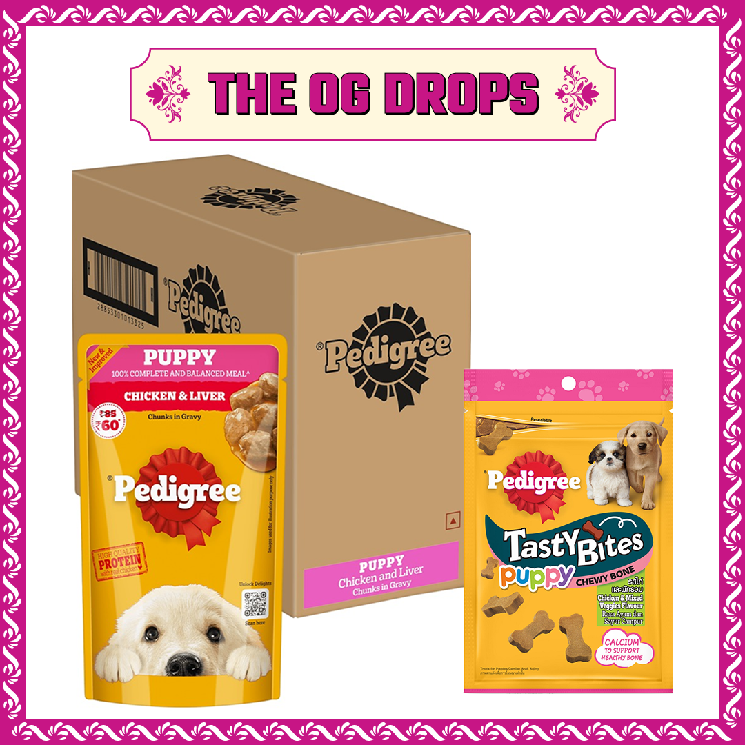Pedigree Chicken and Liver Chunks in Gravy Pouch Puppy Dog Wet Food (130g) image 3