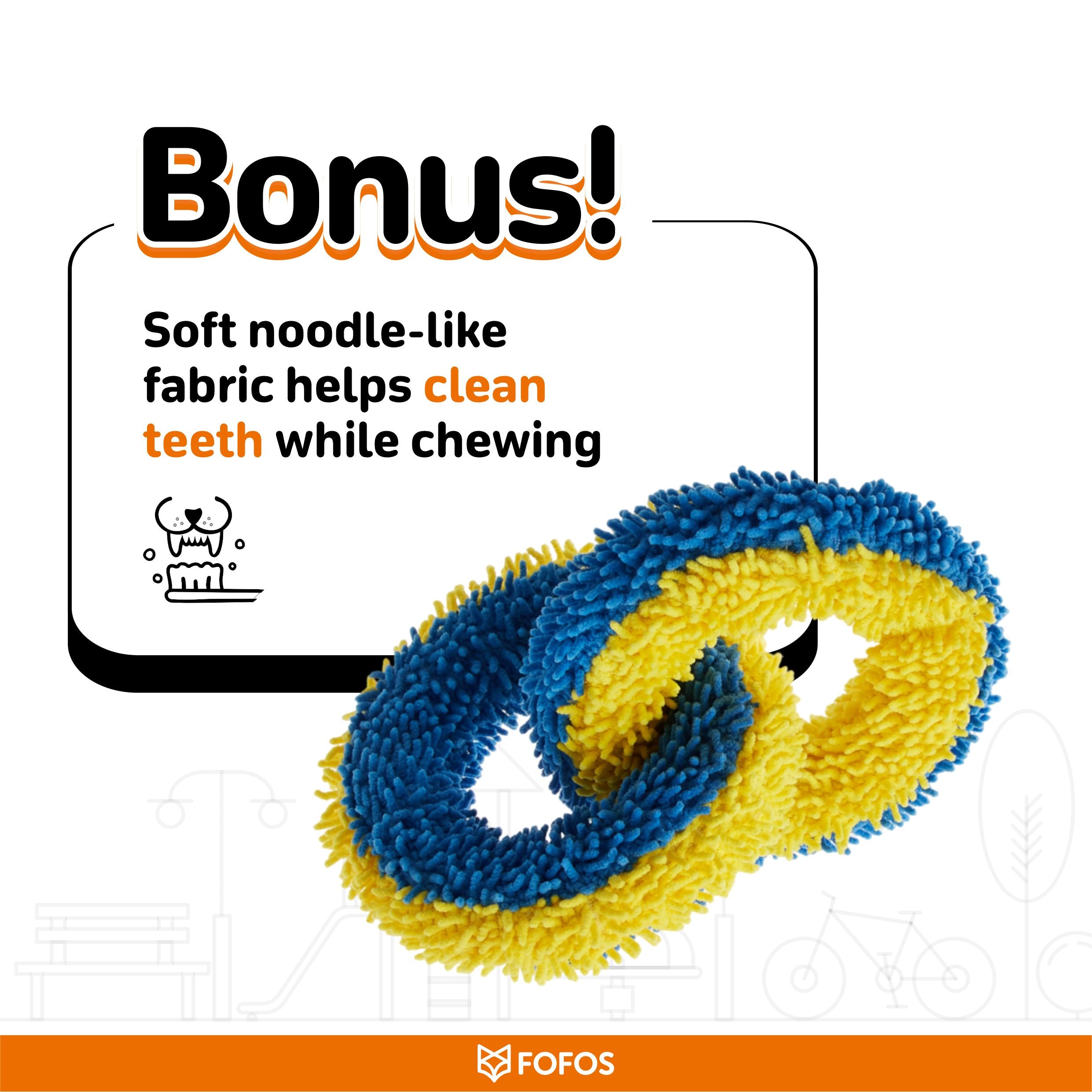 Fofos Double Ring Sports Toy for Dogs image 10