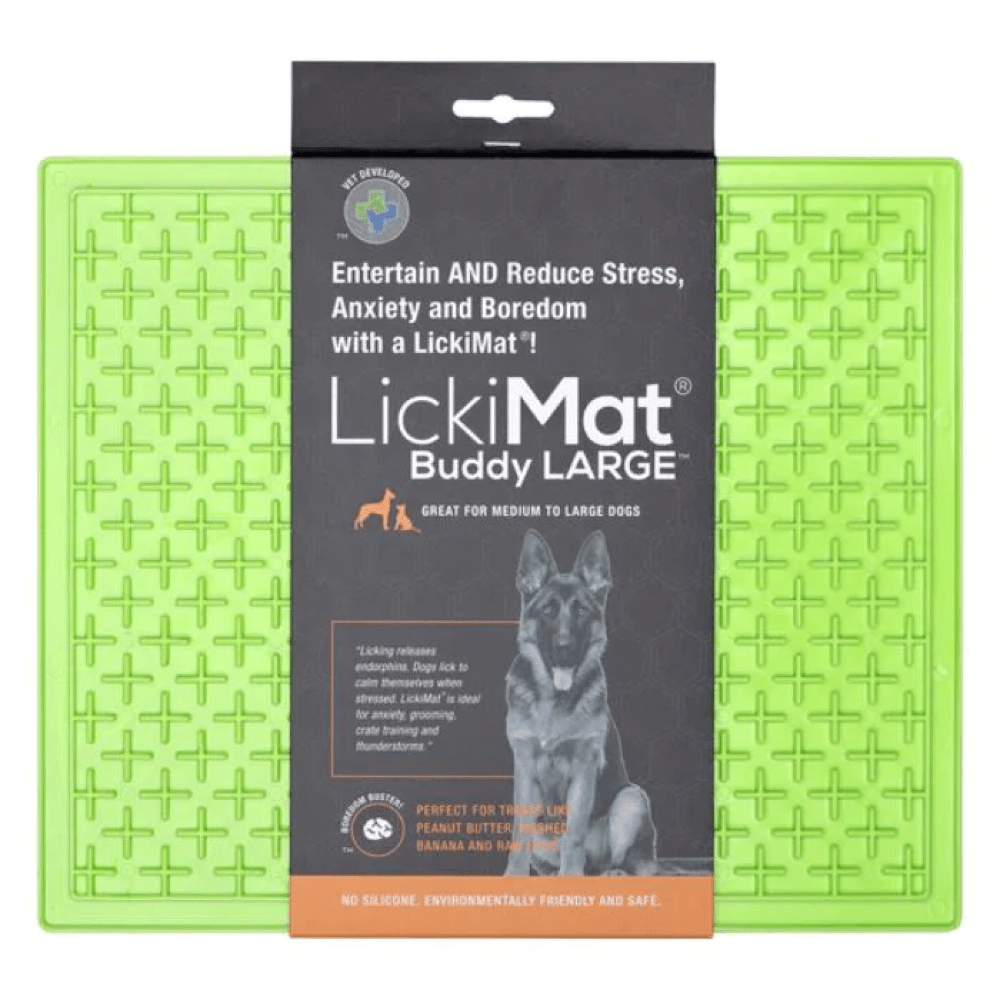 LickiMats Classic Buddy Slow Feeder for Dogs and Cats (Green) image 2