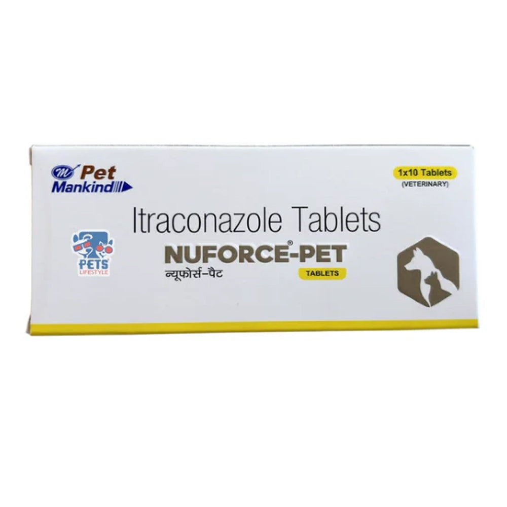 Mankind Nuforce Pet 100mg (Itraconazole) Tablets for Dogs and Cats