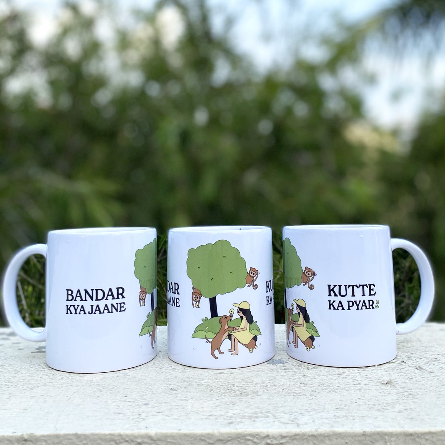 thePack Bandar Kya Jaane Ceramic Coffee Mug (White) image 7