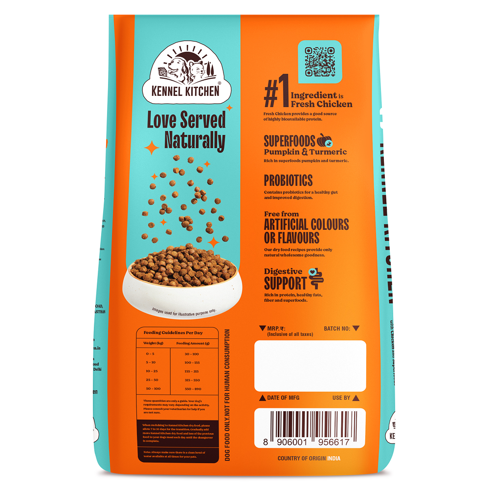 Kennel Kitchen Chicken with Superfoods Pumpkin and Turmeric Adult Dog Dry Food image 2