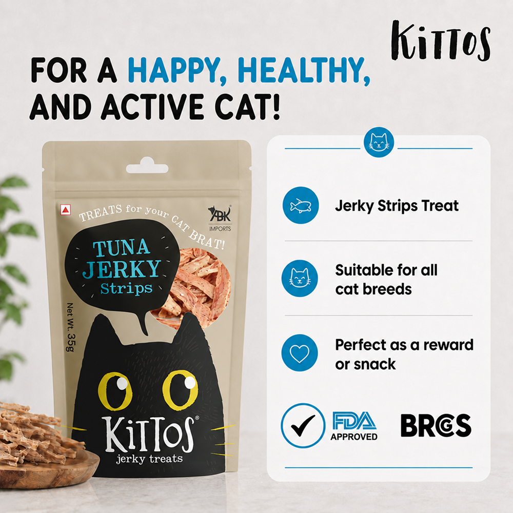 Kittos Purr Fect Tuna Jerky Strips Cat Treats image 7