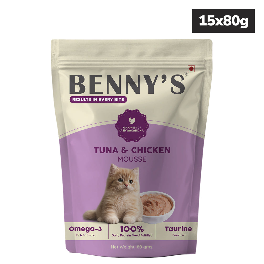 Benny's Bowl Tuna Fish & Chicken Mousse Wet Food for Cats image 3