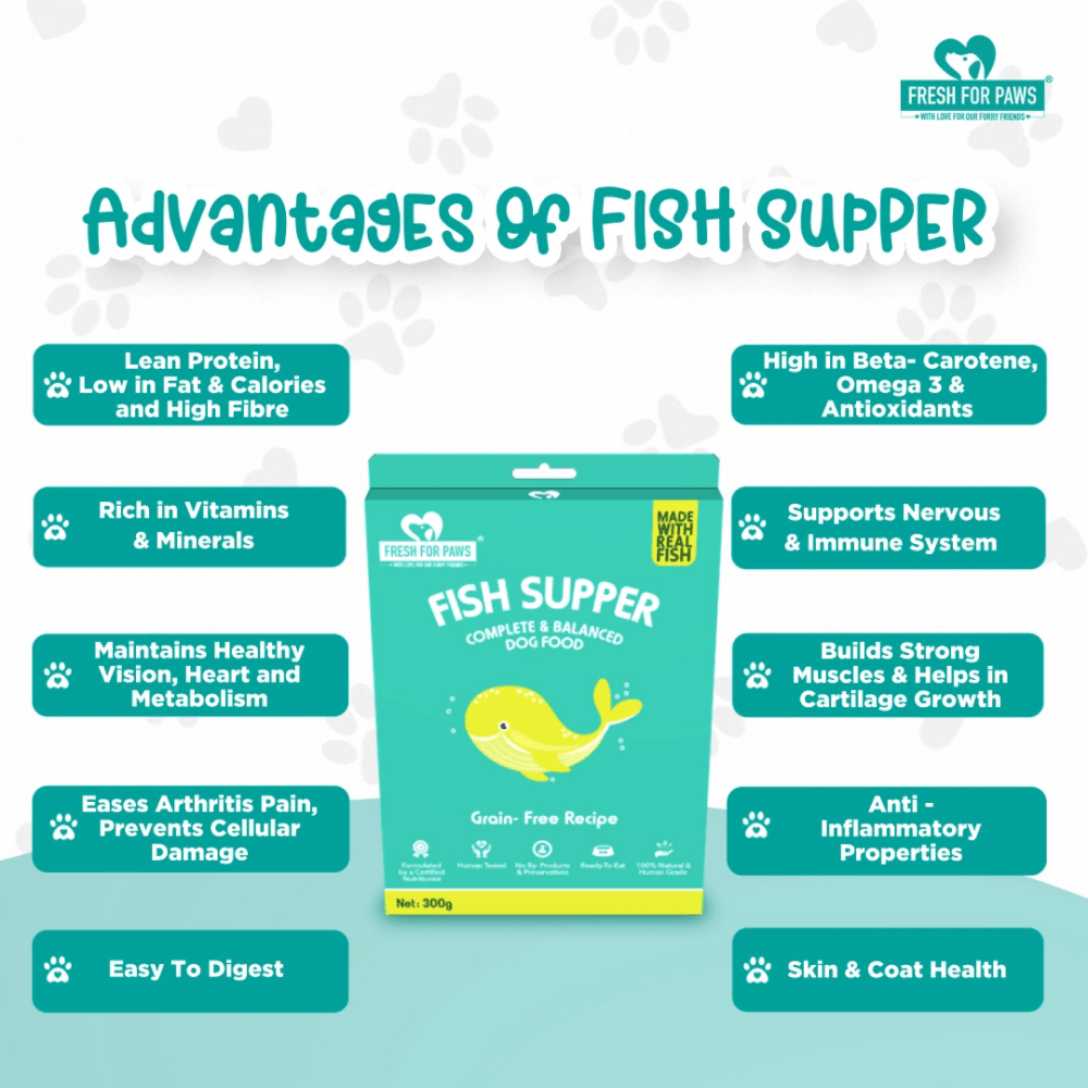 Fresh For Paws Fish Supper Dog Wet Food (300g) image 6