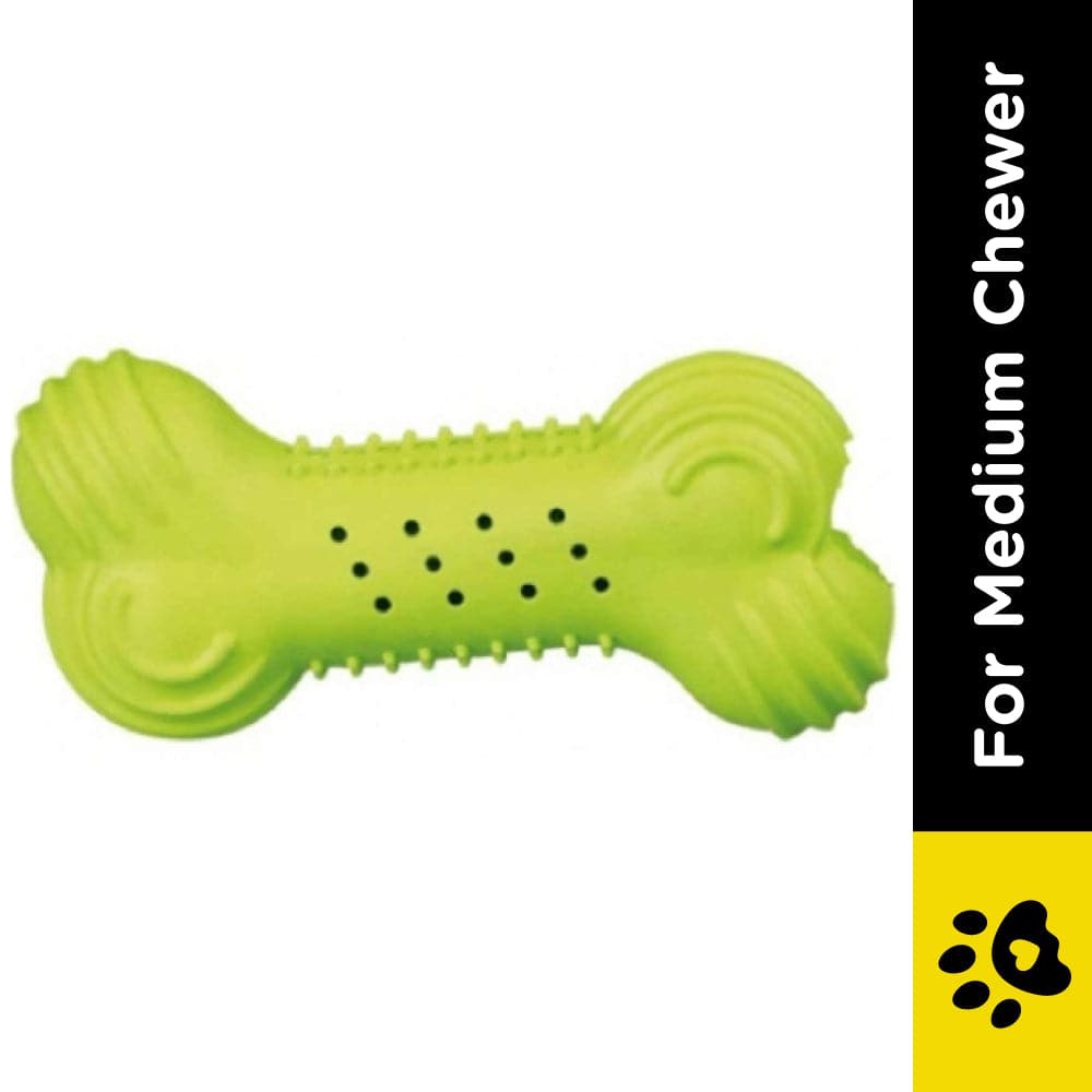 Trixie Cooling Bone Natural Rubber Chew Toy for Dogs (Green) image 2