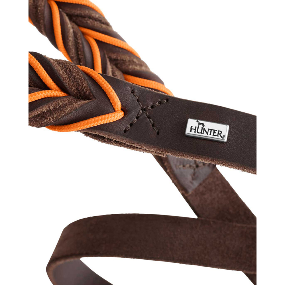Hunter Solid Education Training Leash for Dogs (Dark Brown) image 2
